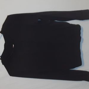 Long sleeve T shirt with a hood and pocket